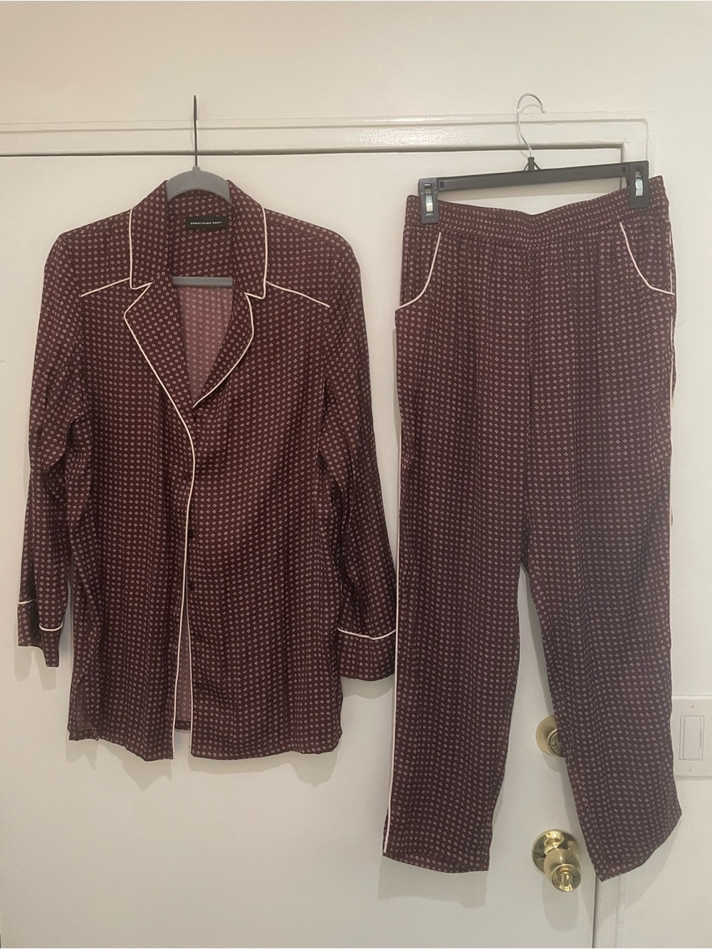 Something Navy Pajama Style Set - size small